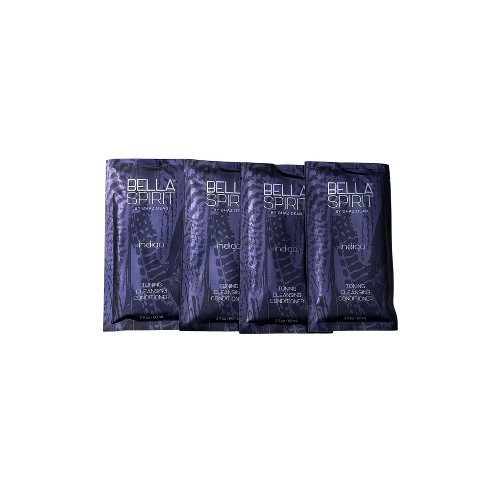 4 Wen BELLA SPIRIT INDIGO Toning Cleansing Conditioner 2 oz Travel Packets